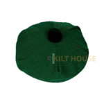 Solid Green Tartan Tam o' Shatner Tammy Hat Flat Bonnet - Image 2
