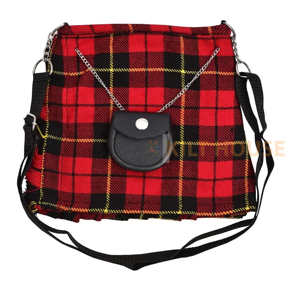 wallace-tartan-purse-1.jpg Ladies Purse Wallace Tartan Kilt Shaped , Tote Bag - Image 1